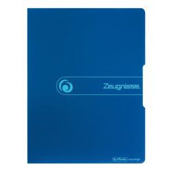 Herlitz Zeugnisse Polypropylène (PP) Bleu A4