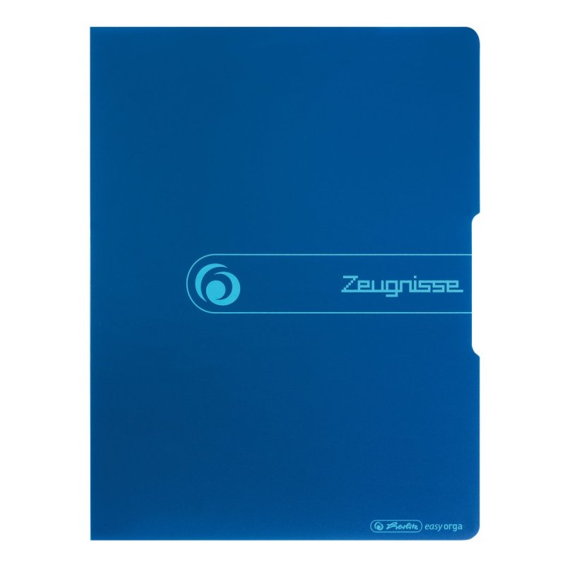 Herlitz Zeugnisse Polypropylène (PP) Bleu A4