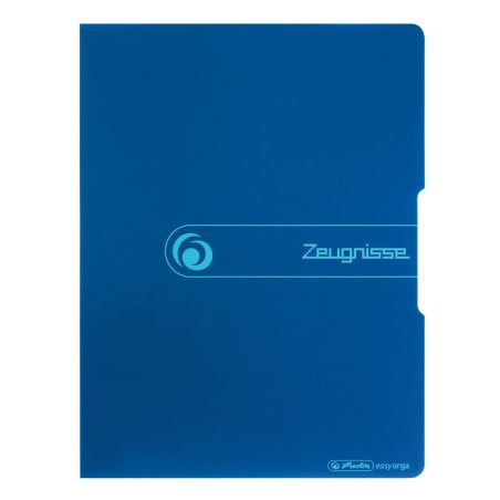 Herlitz Zeugnisse Polypropylene (PP) Blue A4