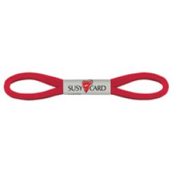SUSY CARD Ruban cadeau "Easy", 6 mm x 3 m, rouge