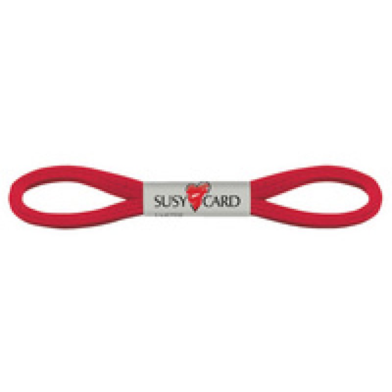 SUSY CARD Ruban cadeau "Easy", 6 mm x 3 m, rouge