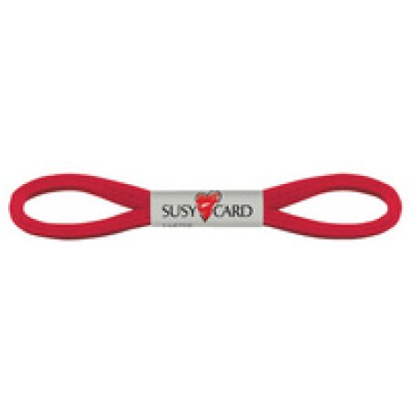 SUSY CARD Ruban cadeau "Easy", 6 mm x 3 m, rouge