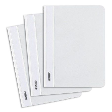 herlitz Chemise à lamelle, A5, en film PP, blanc