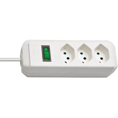 Brennenstuhl 1158612 power extension 2 m 3 AC outlet(s) White