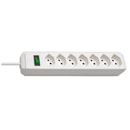 Brennenstuhl 1158912 power extension 2 m 7 AC outlet(s) White