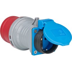 Brennenstuhl 1081690 adaptateur prise d'alimentation Bleu, Gris, Rouge