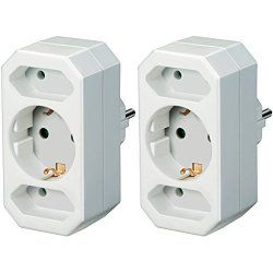 Brennenstuhl BRENN-1508050 adaptateur prise d'alimentation Type C (Europlug) Blanc