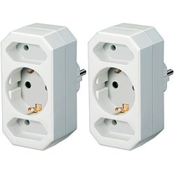 Brennenstuhl BRENN-1508050 power plug adapter Type C (Europlug) White