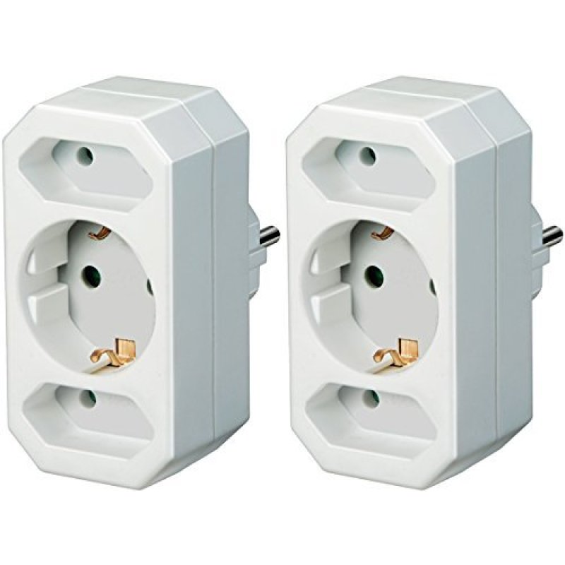 Brennenstuhl BRENN-1508050 power plug adapter Type C (Europlug) White
