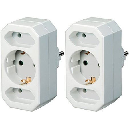 Brennenstuhl BRENN-1508050 adaptateur prise d'alimentation Type C (Europlug) Blanc