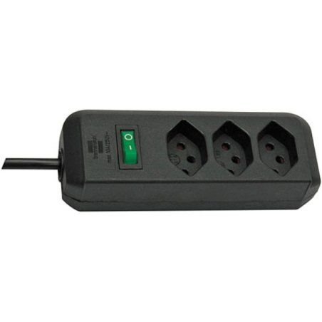 Brennenstuhl 1158622 power extension 2 m 3 AC outlet(s) Black