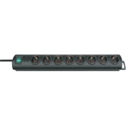 Brennenstuhl Primera-Line Black 8 AC outlet(s) 2 m