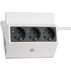 Brennenstuhl 1150070 power extension 3 m 3 AC outlet(s) Indoor Anthracite, White