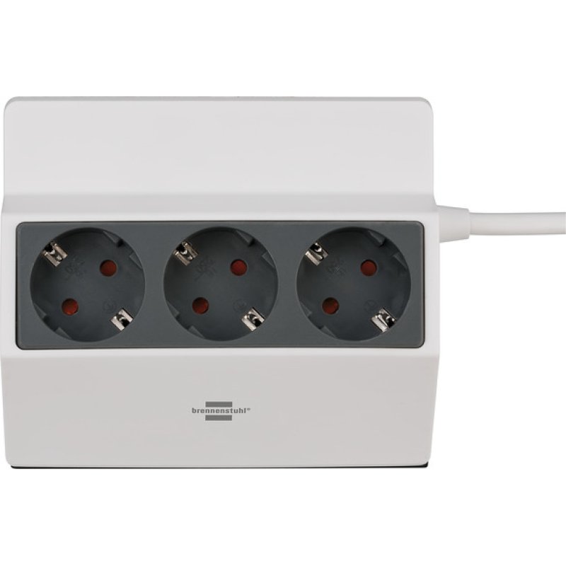Brennenstuhl 1150070 multiprise 3 m 3 sortie(s) CA Intérieure Anthracite, Blanc