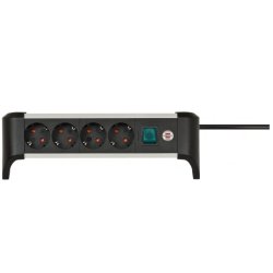 brennenstuhl Tisch-Steckdosenleiste Alu-Office-Line, 4-fach