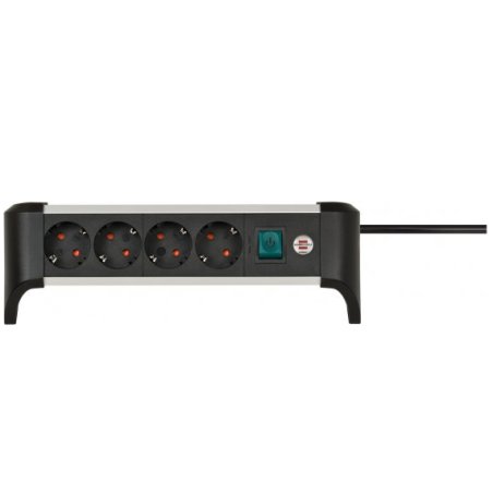 brennenstuhl Tisch-Steckdosenleiste Alu-Office-Line, 4-fach