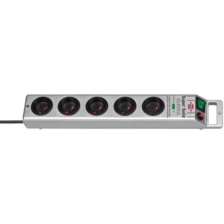 Brennenstuhl 1153344315 surge protector Silver 5 AC outlet(s) 230 V 2.5 m