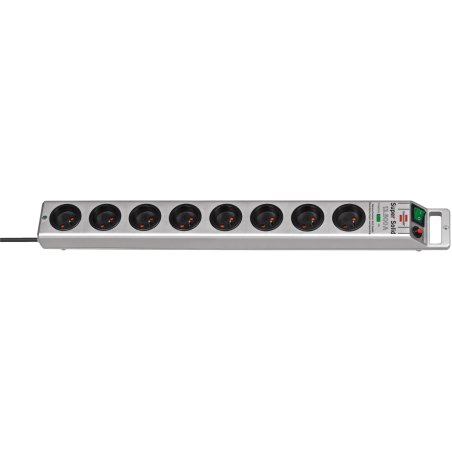 Brennenstuhl 1153344318 surge protector Silver 8 AC outlet(s) 230 V 2.5 m