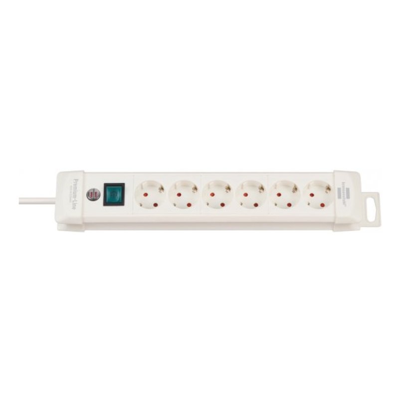 Brennenstuhl 1952260100 power extension 3 m 6 AC outlet(s) Indoor White
