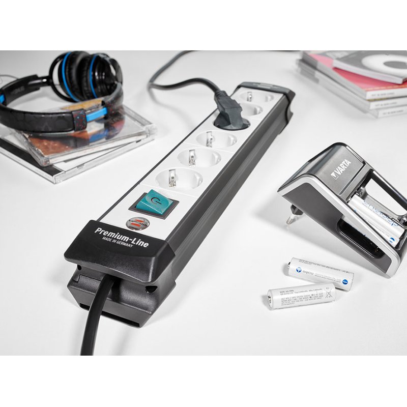 Brennenstuhl 1955560100 multiprise 3 m 6 sortie(s) CA Gris