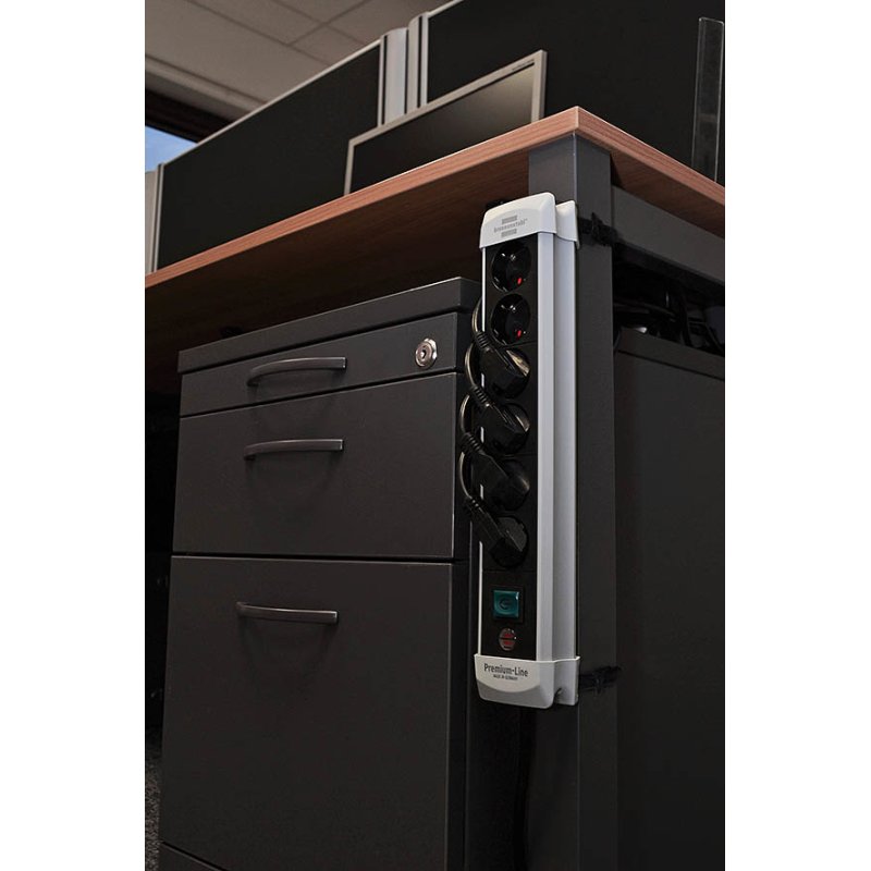 Brennenstuhl 1951580100 multiprise 3 m 8 sortie(s) CA Noir, Gris