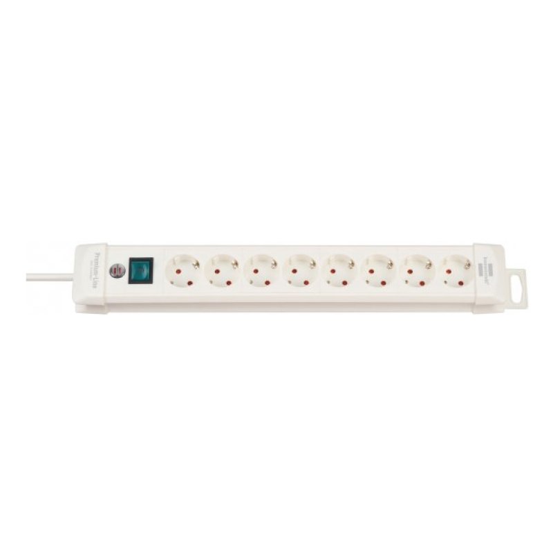 Brennenstuhl 1952280100 power extension 3 m 8 AC outlet(s) Indoor White