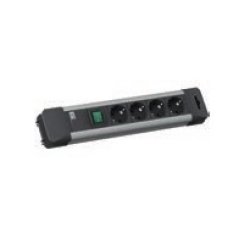 Bachmann CONNECTUS power extension 2 m 4 AC outlet(s) Black, Grey