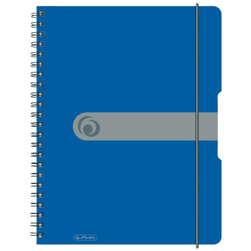 herlitz Cahier à spirales easy orga to go, A4, bleu