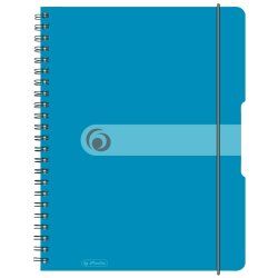 Herlitz 11293610 writing notebook A4 80 sheets Blue, Transparent