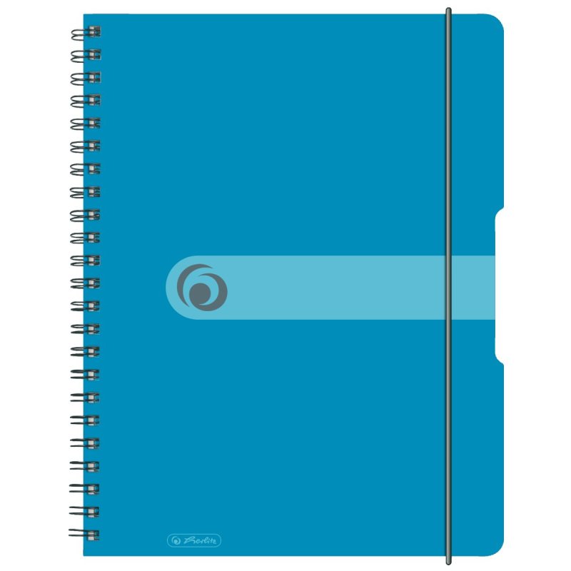 Herlitz 11293610 writing notebook A4 80 sheets Blue, Transparent