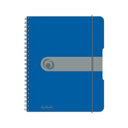 herlitz Cahier à spirales easy orga to go, A5, bleu