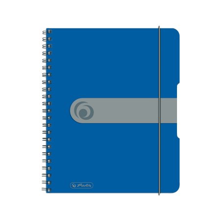herlitz Cahier à spirales easy orga to go, A5, bleu