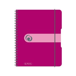 herlitz Cahier à spirales easy orga to go, A5, framboise