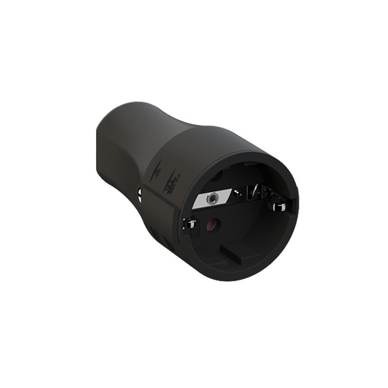 BACHMANN Schutzkontakt Montagekupplung, schwarz