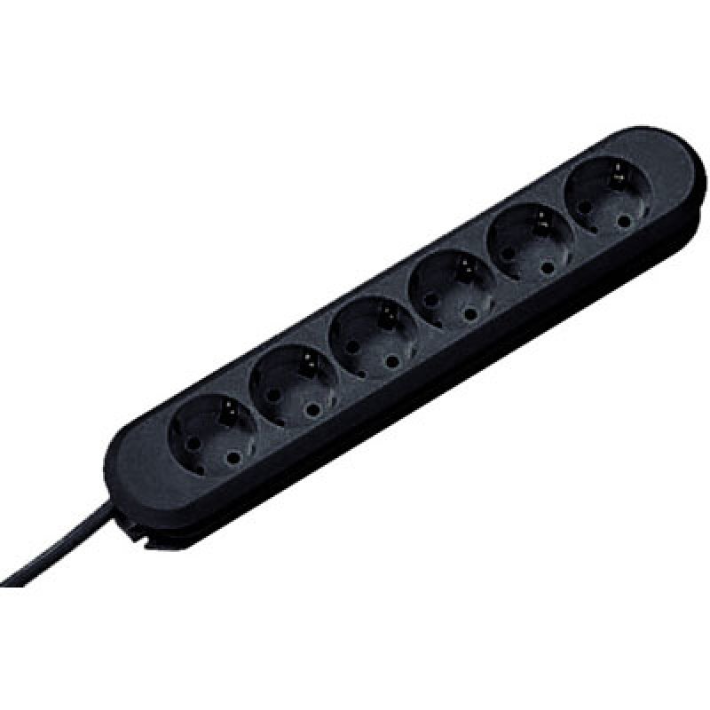 Bachmann 381.147K power extension 1.5 m 6 AC outlet(s) Black