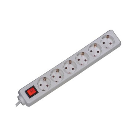 Bachmann Surge protector, 3m White 6 AC outlet(s) 250 V