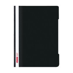 herlitz Chemise à lamelle "Quality", A4, film PP, noir