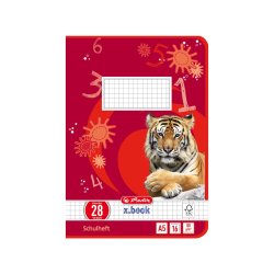 herlitz Cahier x.book, A5, linéatur 28 / quadrillé