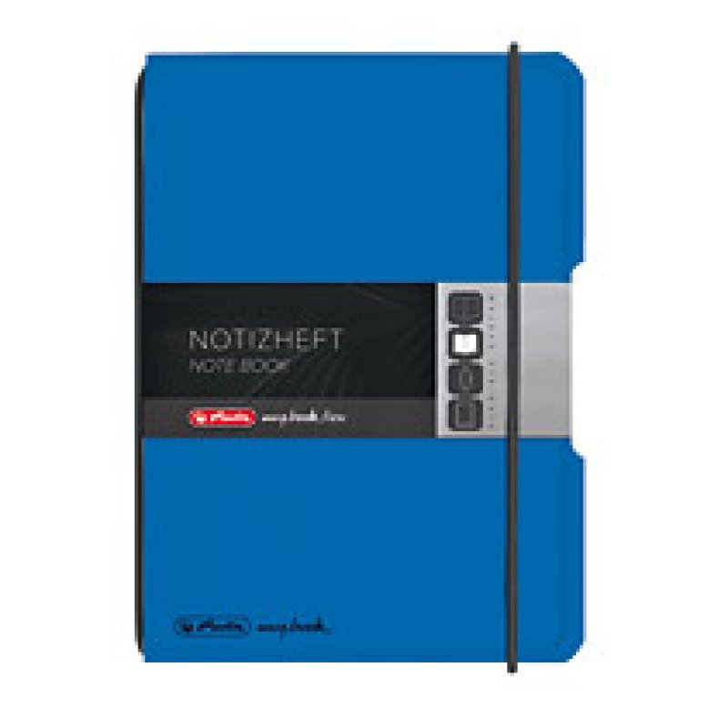 herlitz Carnet de notes my.book flex, A6, PP, bleu
