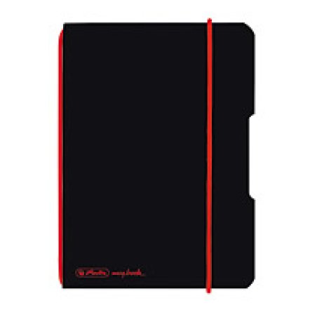 herlitz Carnet de notes my.book flex, A6, PP, noir