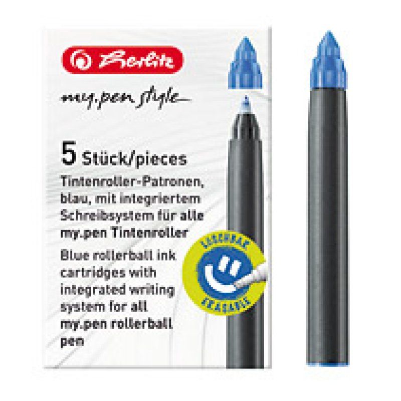 Herlitz Cinq Cartouches pour le Roller My.Pen