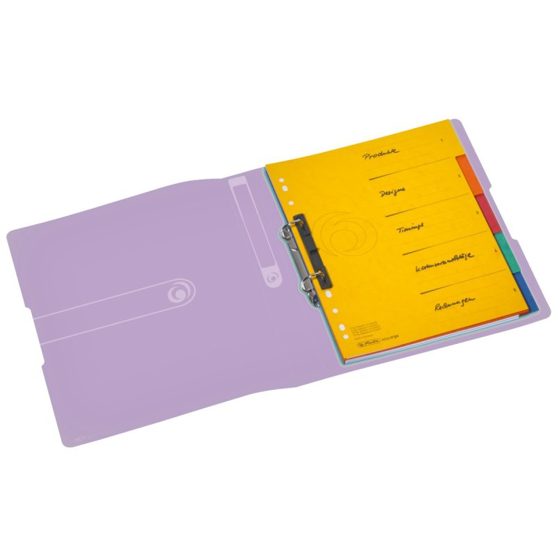 herlitz Ringbuch easy orga to go Pastell, A4, 2-Ring, fliede
