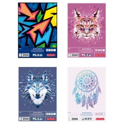 herlitz Bloc à dessin, format A3, 120 g/m2, 20 feuilles