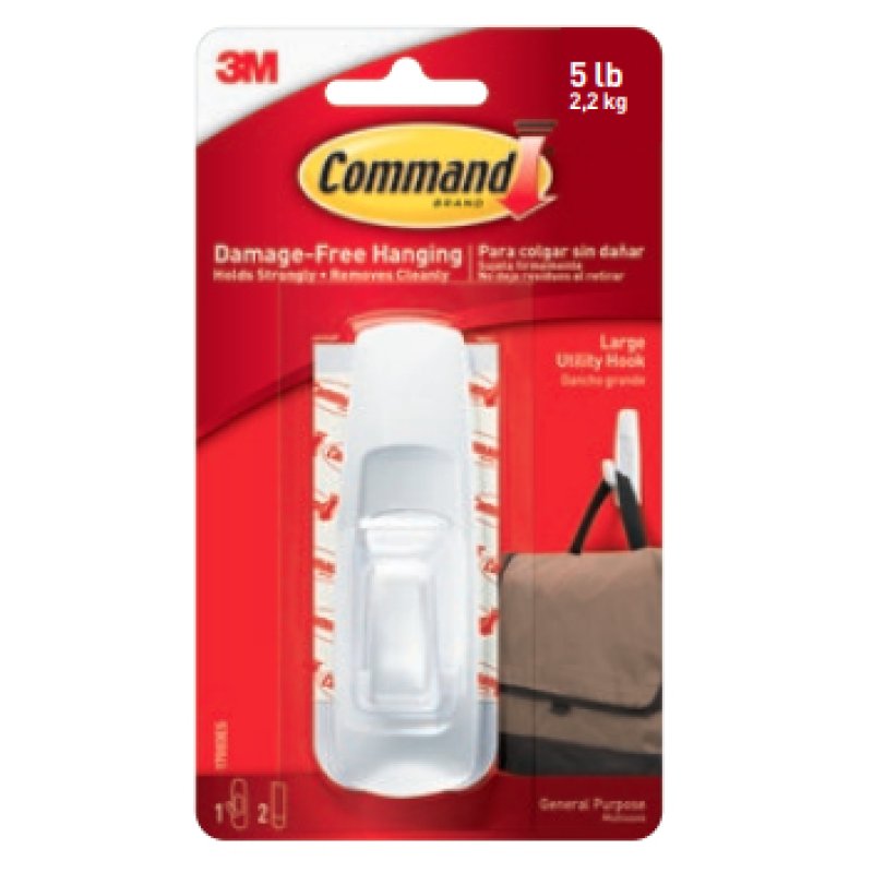 3M 17003FGN crochet pour rangement à usage domestique Intérieure Crochet universel Blanc 1 pièce(s)