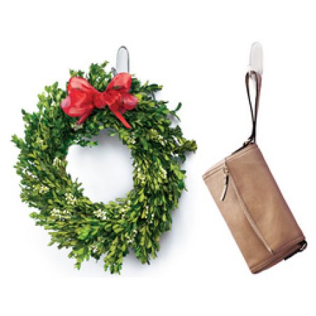 3M Command Crochet, oval, plastique, transparent, taille: M