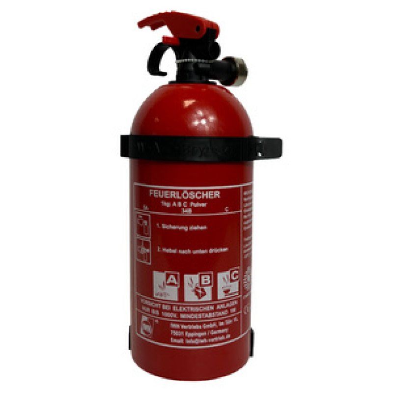 IWH Feuerlöscher für Kraftfahrzeuge, 1 kg, DIN EN 3