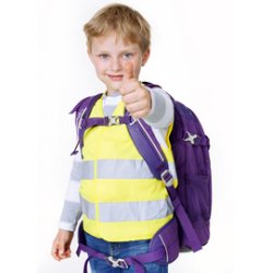 IWH Gilet de sécurité pour enfants, DIN EN 1150, jaune