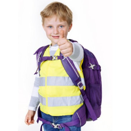 IWH Gilet de sécurité pour enfants, DIN EN 1150, jaune