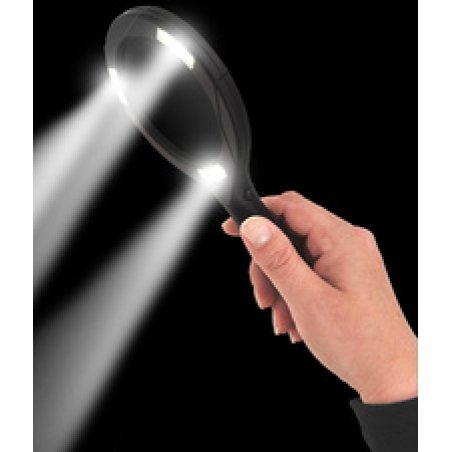 IWH Loupe avec éclairage LED COB, noir