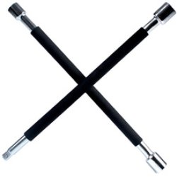 IWH Clé en croix pour véhicule, revêtement en caoutchouc